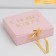 Happy New Year folding box, embossing, pink, 20 x 18 x 5 cm, new year