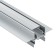 Aluminum profile for the stretch ceiling LED Strip Alm014S-2M, 200x7.22x3.42 cm, silver color