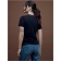 Female T -shirt, size XS, black color