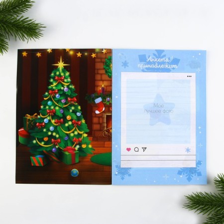 New Year. A5 questionnaire, 16 sheets, soft cover, "for friends"-1