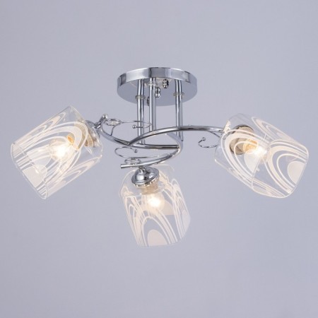 Chandelier "Melody" 3x60W e27 chrome-1
