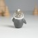Polystone souvenir "Penguin in a hat, with a candy" 3.5x2.5x4.6 cm