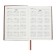 Dated 2025 diary, A5+, 176 sheets of Escalada, soft cover cover, pancake embossing, lies, cream block 70 g/m2, brown