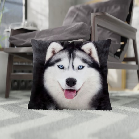 Decorative Ethel Pillow "Husky" 40x40 cm, Gabardin, 100% p/e