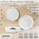 A set of dining plates luminarc diwali precious, d = 25 cm, glass ceramics, 6 pcs, white color