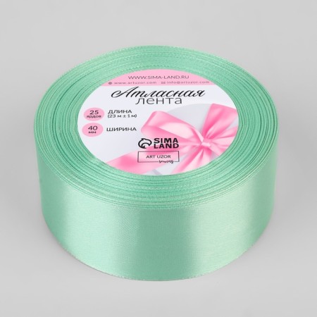 Satin tape, 40 mm × 23 ± 1 m, pale moth No. 181-1