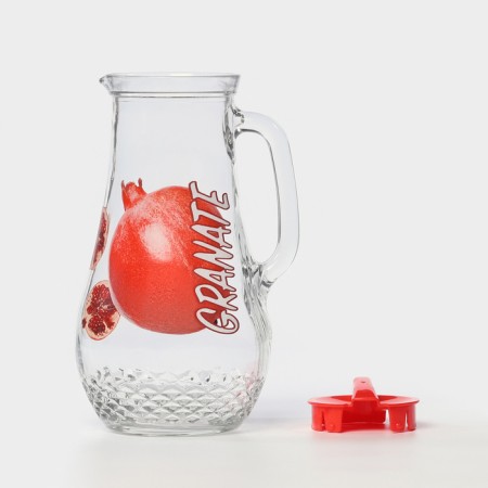 A set of drinking as-decortes, 7 items: a jug of 1.7 liters, glasses 250 ml, 6 pcs-1
