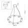 Lumber of the suspended Odeon Light. Turman, 75W, LED, 1590x800x800 mm, black color