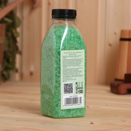 Соль для ванны и бани в бутылке "Дыхание леса" 600 г-1