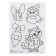 New Year's fresco-Magnet "New Year! Bullfigure and cat "