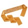 Tape "graduate", atlas gold 3D