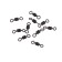 The Namazu Pro Rolling Ribbed Swivel, Brass, Carbon, Test-29 kg, packaging 10 pcs.
