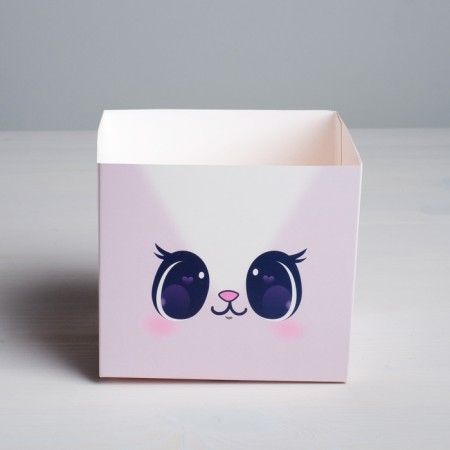 Box for flowers with the topper "Cat", 11 x 12 x 10 cm-4
