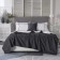 Grand bedspread, size 160x220 cm, dark gray color