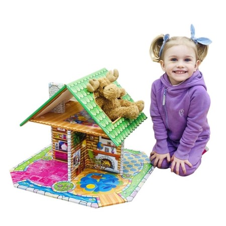 House Puppet Tenth Kingdom of Dream House "Chalet", a two -story, fast assembly