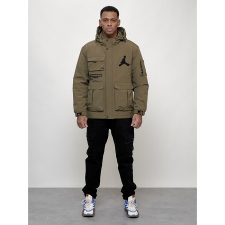 Sports male jacket, size 48, dark beige color
