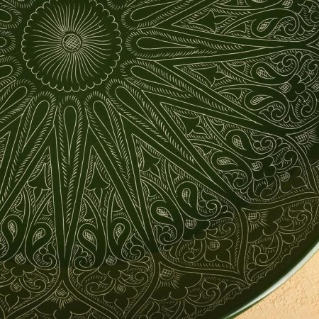 Largan Rishtan ceramics "Patterns", 42 cm, green-2