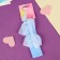 Hair bandage "chosen" a transparent bow of stars, 16x3 cm, blue