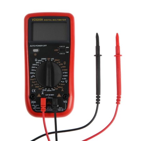 Tundra multimeter, VC9205N, ACV/DCV, ACA/DCA, 200-200Mω, 20NF-200MF, call-6