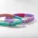 Bracelets "Demetrons" Silicone, Happy, Mix color, 20 size