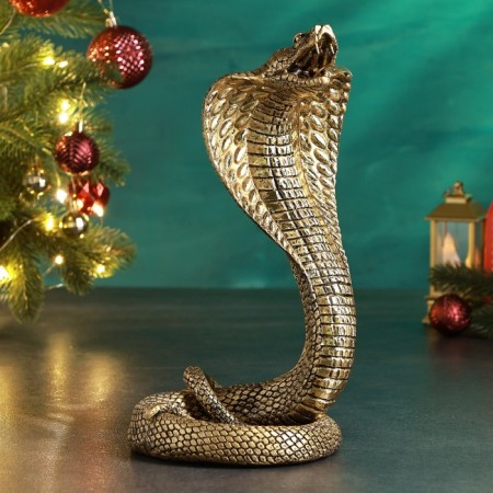 Figure "Snake Nagaina" 17x15x31cm, gold