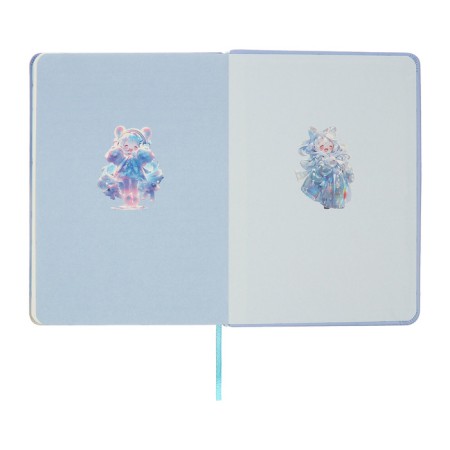Notebook Gift Book 96l, line, color cut, PVC anime PVC cover (17.7x12.4cm)-8
