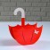 Kashpo wooden "Umbrella with a suspension", red, 19 × 9 × 21.5 cm