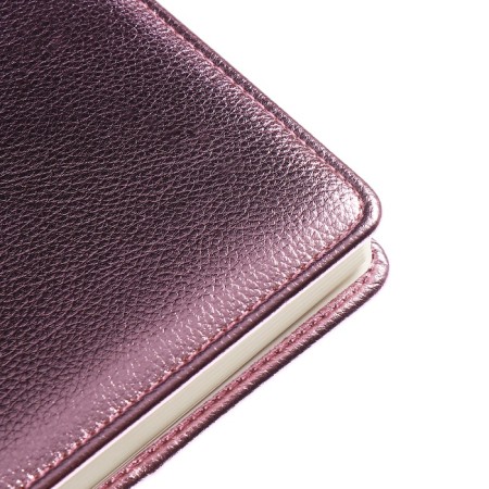 The diary is low, PVC cover, A5 format, 140 l, cell, metallic pink-5