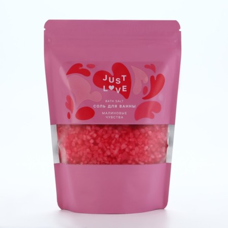 Bath salt, 330 g, aroma of raspberry feelings, pure happiness-2
