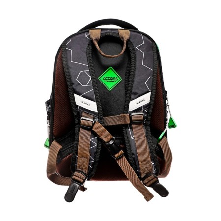 School backpack by Ergon. Spray Across 194 37*28*12 Mal + Pen, Cher/Zele 24-194-3-3