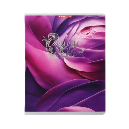 Notebook of 48 sheets in the "Soft Line" cage, covered cardboard, lamination of software, foil embossing, block 65 g/m2, mix-2