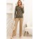 Women's pants, size 52, beige color 60632