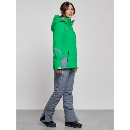 Ski costume female winter, size 50, green color-2