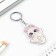 Key keychain children's acrylic "cat", 5.1 x 6.2 cm
