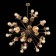 Suspension lamp ST LUCE. SL1111.303.30. Guido. 30x40 watts, e27, 100x100 cm, brass color