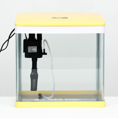 The Seastar HX-318F Aquarium includes: LED lamp 7 modes, filter, 18 l, yellow-1