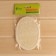 Liff's washcloth, oval sponge with cotton