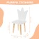 Set of children's "White Crown", table + chair