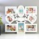 Photo frame plastic in 8 photos 10x10, 10x15 cm "emblem" white 43x48x2 cm
