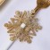 A set for the decor of the dining rooms "Snowflake", 4 pcs, col. gold 6.5x7.5 cm, 100% p/e, felt 626098