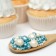 Sprinking confectionery "pearls", dark turquoise, silver, 50 g