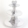 Sigzagi cake stand, silver