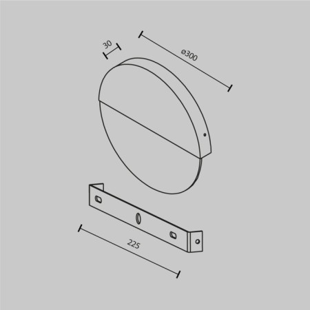 Bra Maytoni Mod320wl-L6BS3K1, 1XLED, 6W, 200LM, Brass-2