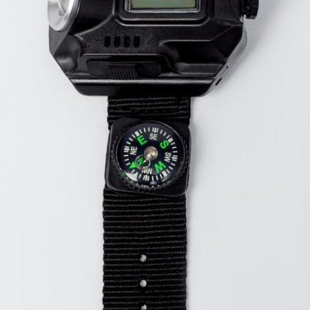 Battery-off flashlight, 3 watts, 500 mAh, 200 lm, XPE, 6 x 5.2 cm, strap l-20.5 cm-6