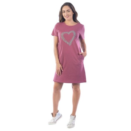 Women's tunic, size 44, raspberry color-2