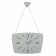 Watching clock, interior "retro", silent, 27 x 18 cm, olive
