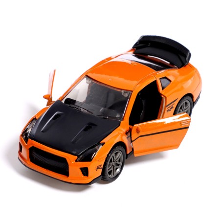 Metal machine “Night Racing”, Inertsin, 1:32, Doors, sound and light effects, Orange color open-3