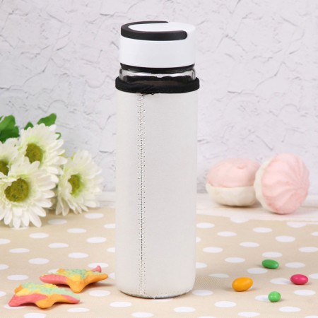 A glass bottle with a handle in a case “Breakfast”, 500 ml, h = 23.5 cm, Mix drawing-2
