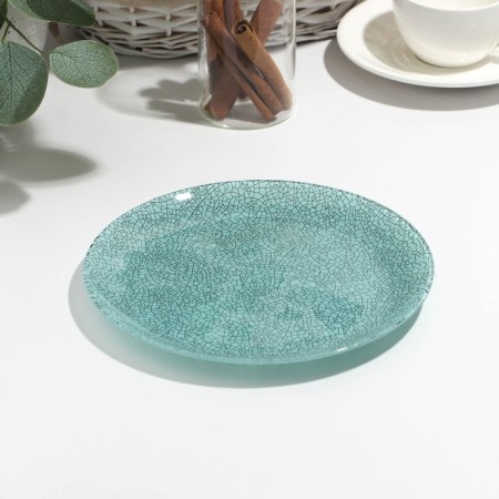 Dessert ICY TURQUOISE, glass, D = 20.5 cm-1