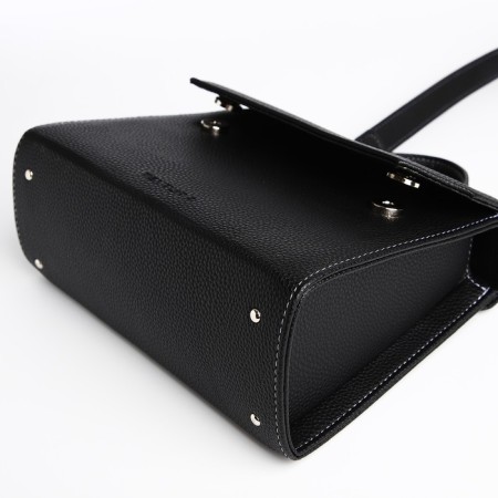 Women's bag Textura, messenger, average size, black color-4